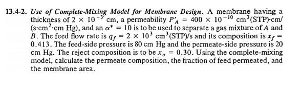 Separation process. Please help me solve these questions with complete handwritting