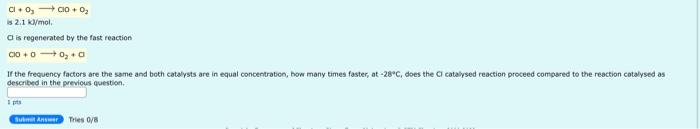 the correct term to describe each of the following species. Reactant: ozone