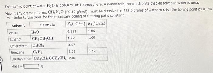question. The freezing point of ethanol, CH3CH2OH, is 117.30C at 1 atmosphere.