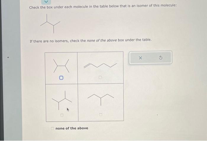 I need help with this question Check the box under each molecule