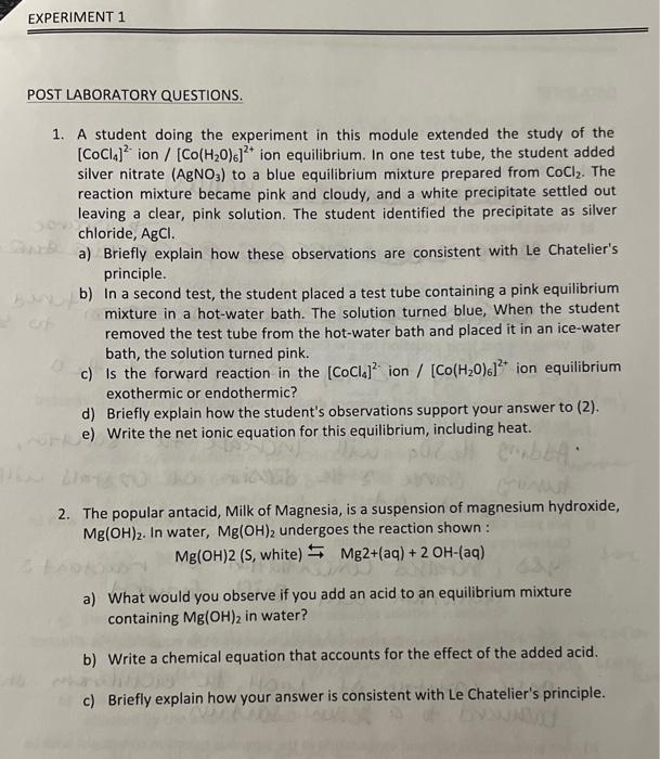  1. A student doing the experiment in this module extended the