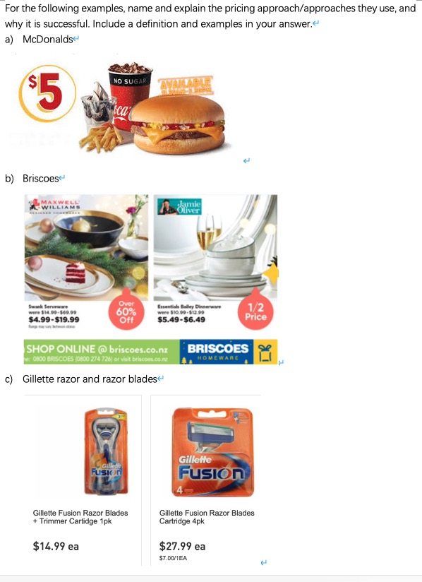 Answer the question below: For the following examples, name and explain the