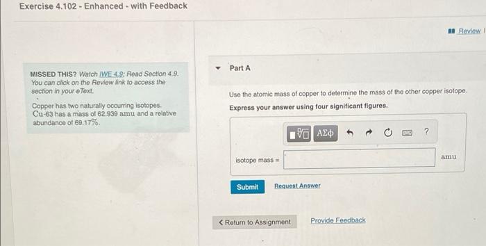  Exercise 4.102 - Enhanced - with Feedback al Review Part A