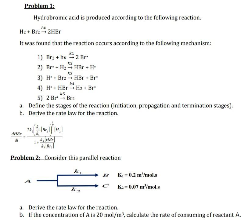 okay answer one of them in a computerised form please Hydrobromic