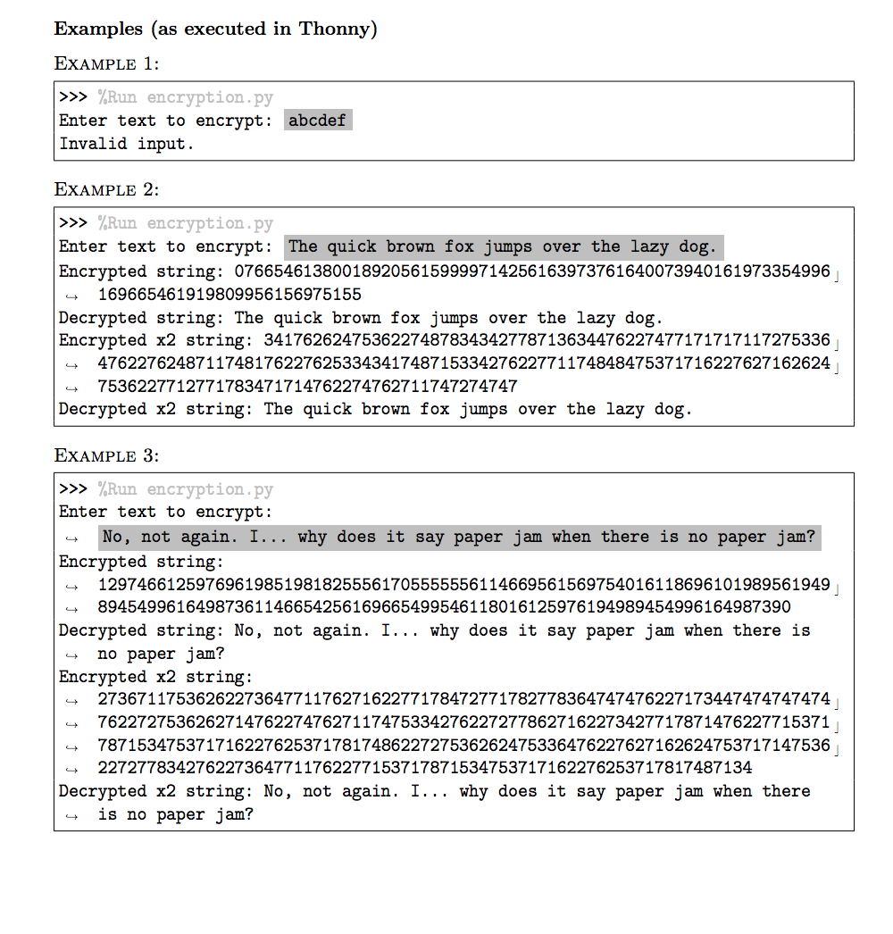 of a phrase is replaced by a different letter or sequence of