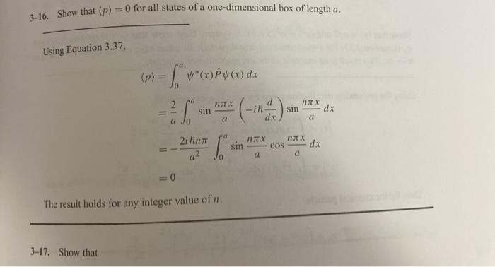 and problems 3-16 and 3-17 to show that OxOp >for a particle