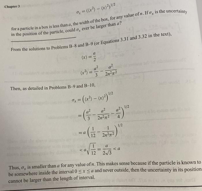 in a one-dimensional box. 3-16. Show that (P) = 0 for all