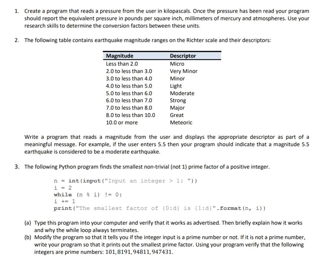  Please help me with these using Python. Dont Answer This Problem!