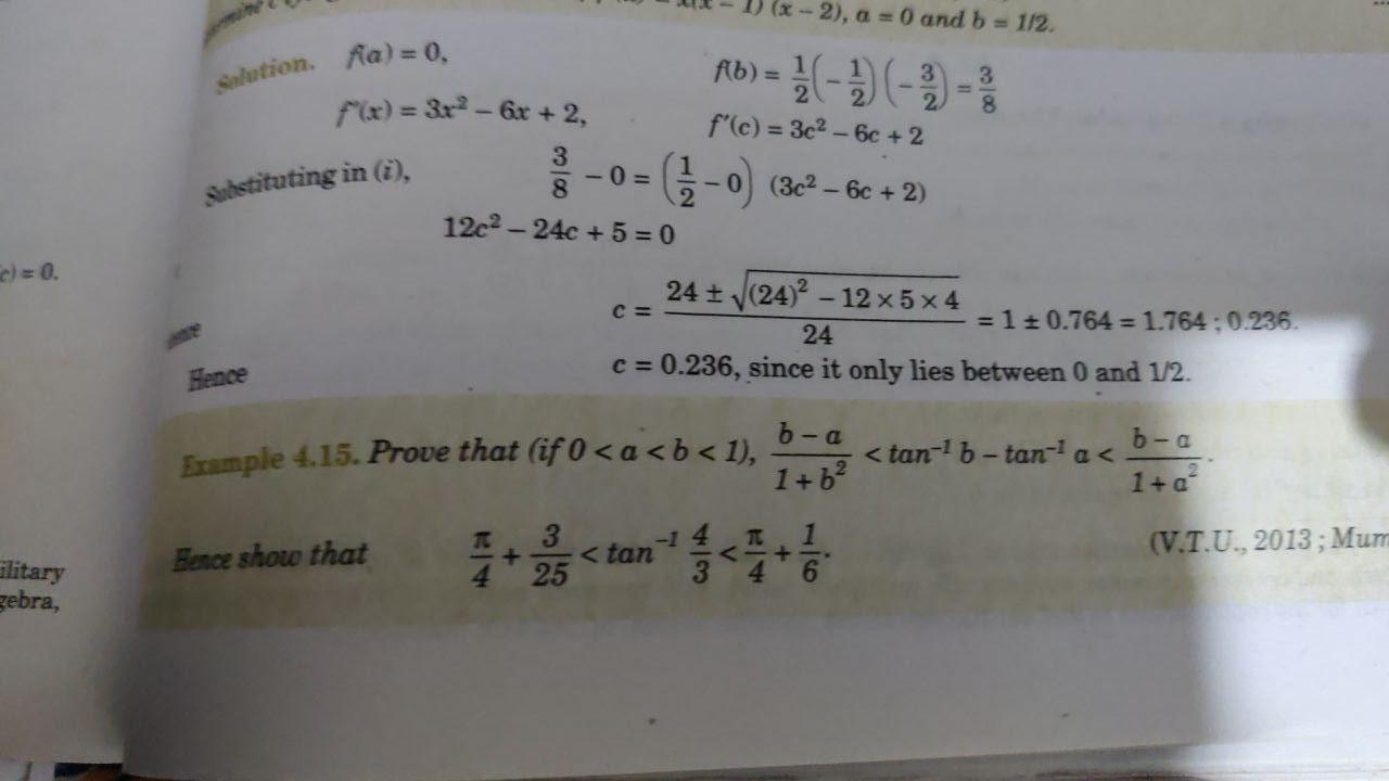  (x - 2), a = 0 and b = 1/2 Salation.