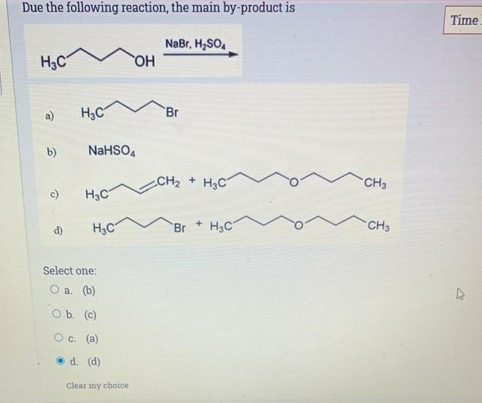 They are all of equal stability O d. 1,6-dimethylcyclohexene Clear my choice