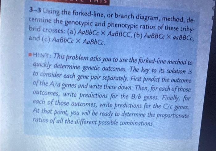 i need help with those question 3-3 Using the forked-line, or branch