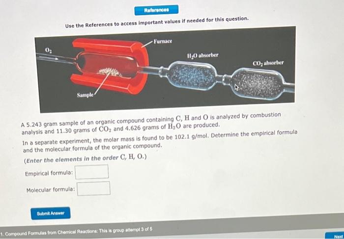  Use the References to access important values if needed for this