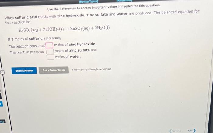  Use the References to access important values if needed for this