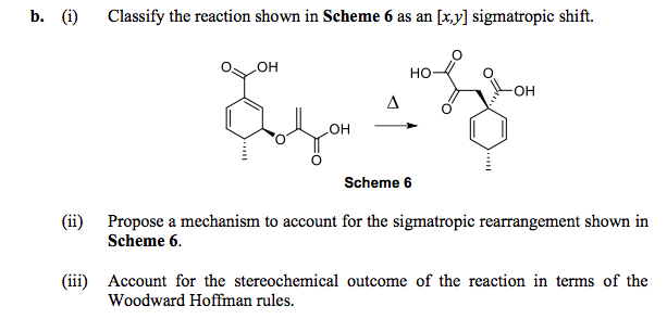 b. (i) Classify the reaction shown in Scheme 6 as an