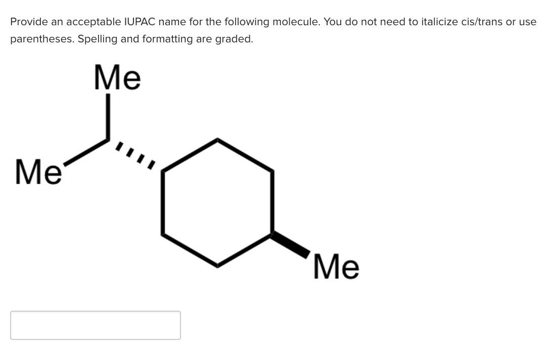 a cyclic ring and how they would be spatially oriented. Provides information