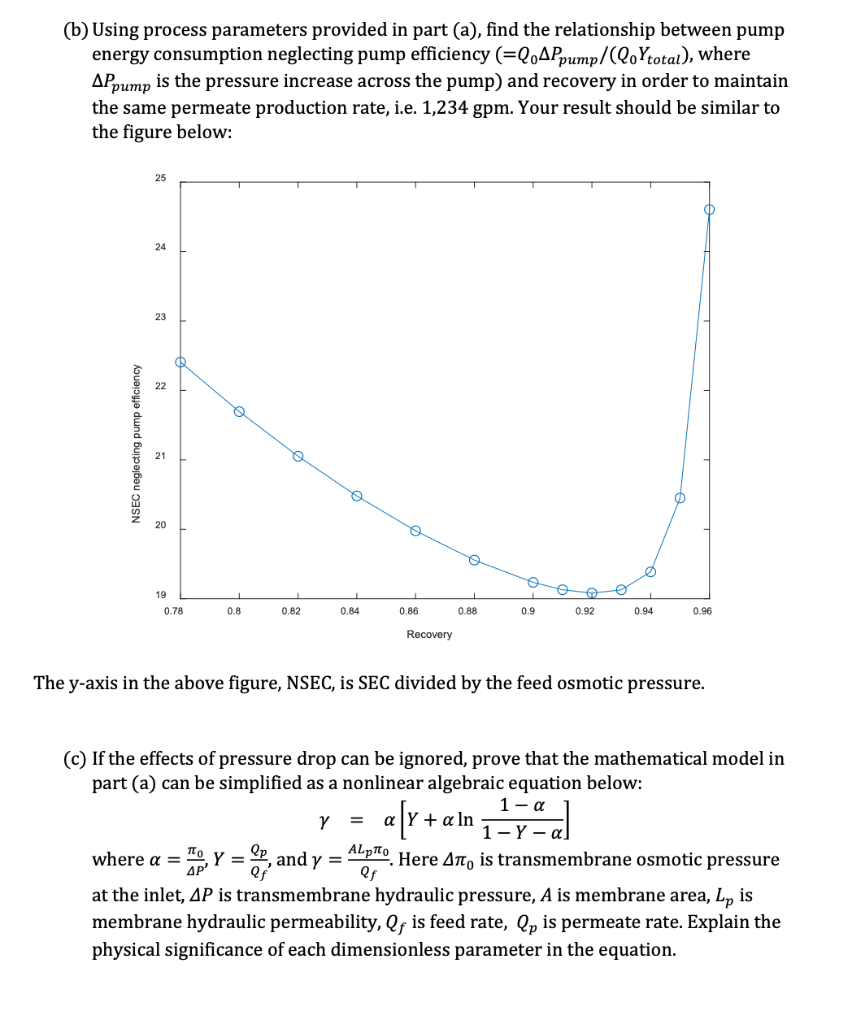 please solve everything thank you (b) Using process parameters provided in part
