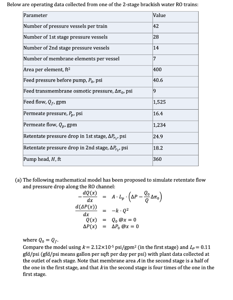 (a), find the relationship between pump energy consumption neglecting pump efficiency (=Q,APpump/(QoYtotal),