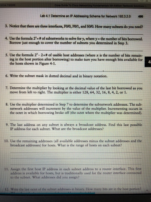  Answer to question 8, please Ccna Guide To Cisco Networking F