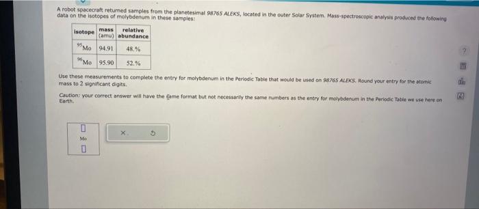  A robot spacecraft returned samples from the planetesimal 99765 A.EKS, located