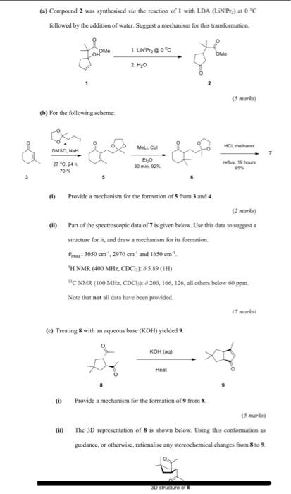 ans all and please explain New pics 1 (a) Compound 2 was