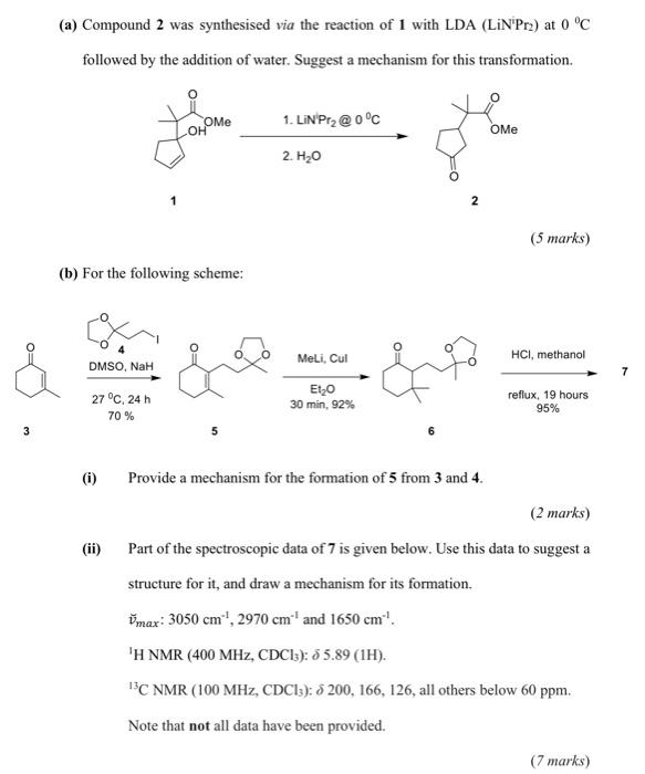 synthesised via the reaction of 1 with LDA (LINP) at 0 followed