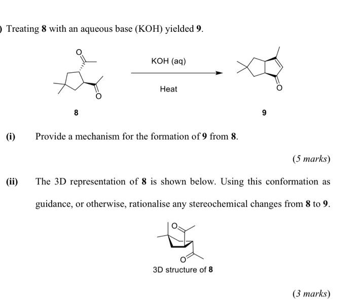 by the addition of water. Suggest a mechanism for this transformation 1.