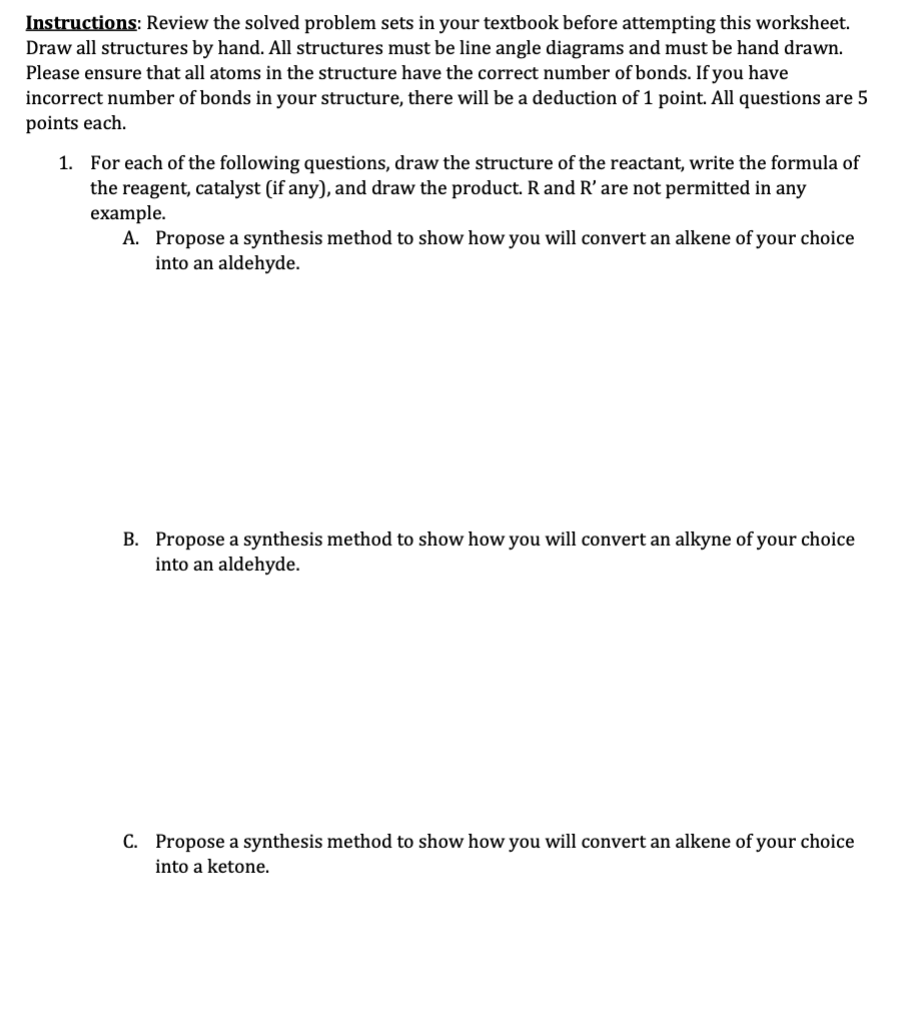  Instructions: Review the solved problem sets in your textbook before attempting