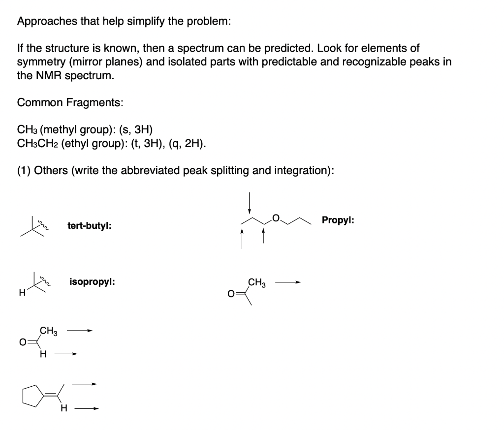  Approaches that help simplify the problem: If the structure is known,
