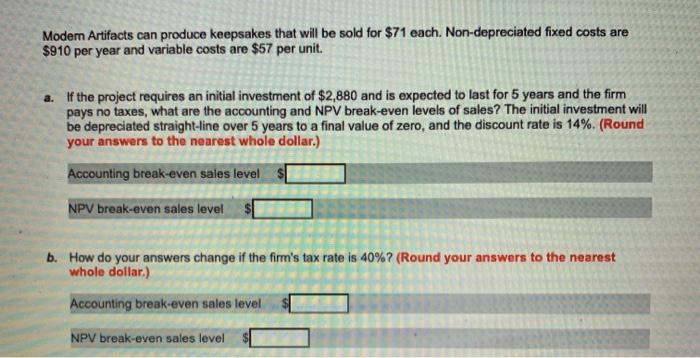  Modem Artifacts can produce keepsakes that will be sold for $71