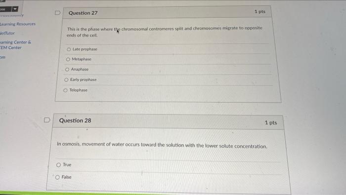 D Question 27 1 pts Learning Resources JetTutor This is the