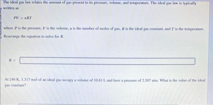 a volume of 4.39L at a pressure of 3.82atm. At what pressure