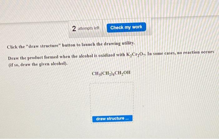  Click the "draw structure" button to launch the drawing utility. Draw
