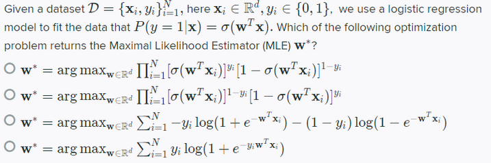 Given a dataset D = {Xi, Yi}=1, here x; E Rd,