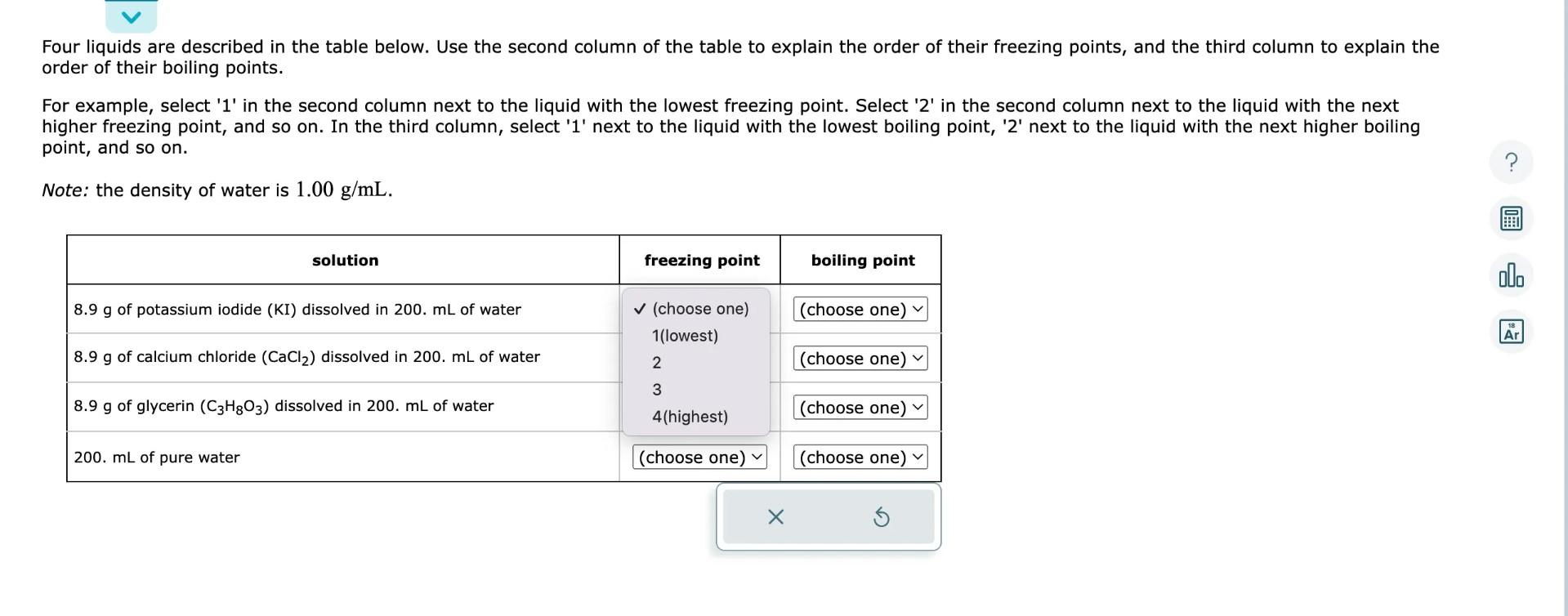 please create a table of answer so i can understand properly