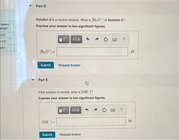 B 10.60 Part C 2 Part D Part E Part F Neutral