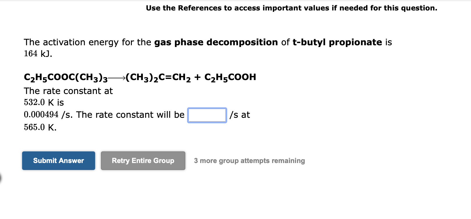  Use the References to access important values if needed for this