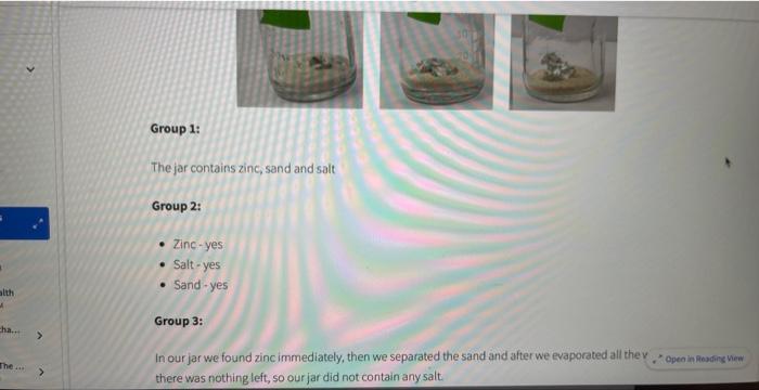 6 groups. Notice that the 6 groups recorded their data in different