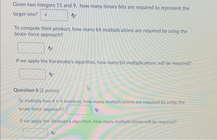  Given two integers 11 and 9. how many binary bits are