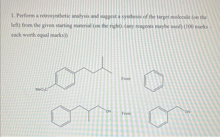 please answer the question correctly and privide a full synthesis with an