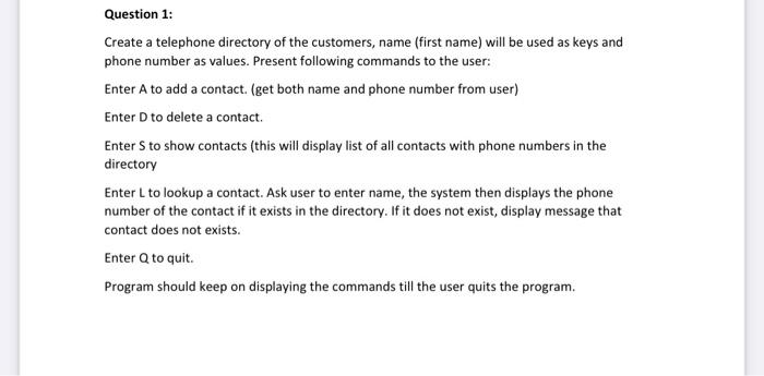  write the code in python do not use functions just use
