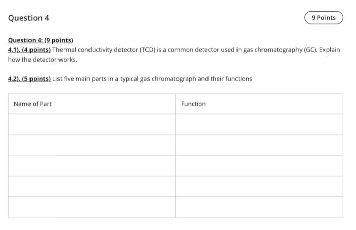  Question 4 9 Points Question 4: (9 points) 4.1). (4 points)