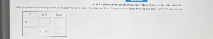 Please Help! Use the References to access important values if needed for