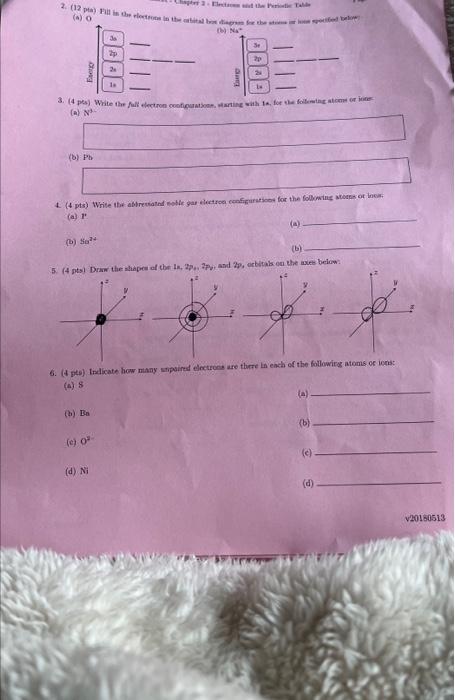  (t) Ninx (a) N3. 4. (4 pts) Write thi ablreviatad soble