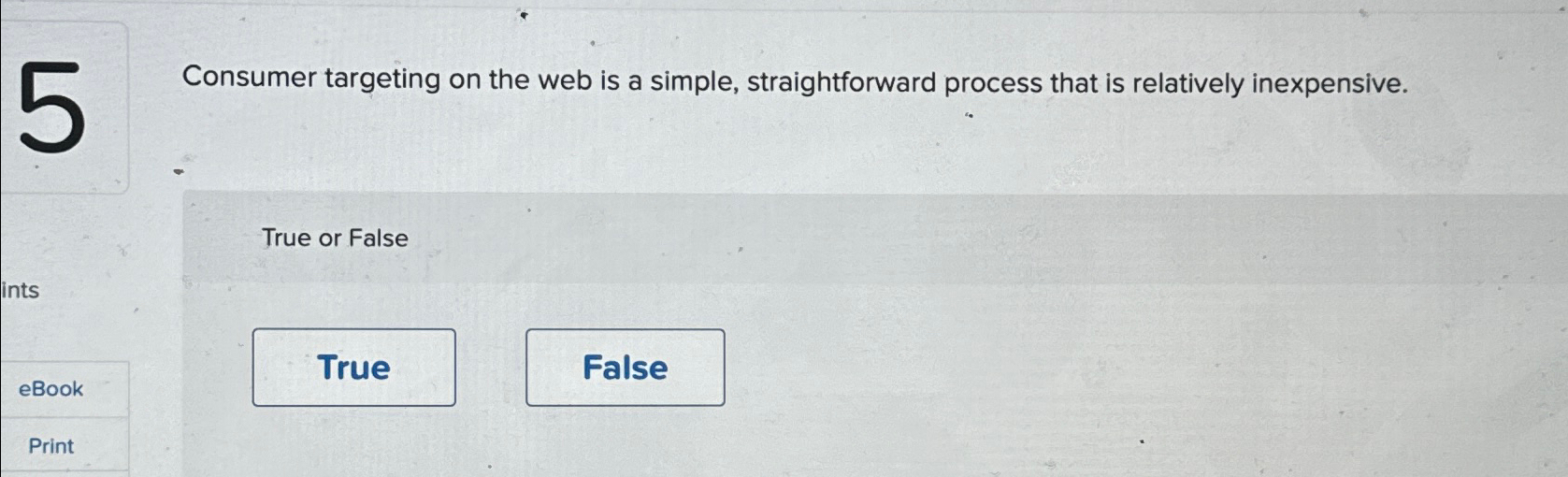  Consumer targeting on the web is a simple, straightforward process that