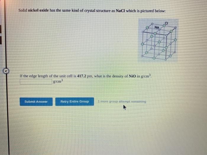  Provided steps would be much appreciated! Solid nickel oxide has the