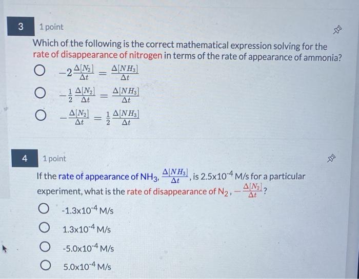 which of the following are valid expl according to the balanced chemical