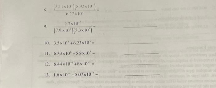 scientific notation: 1. 10-2 x10' - 1003 2. 10? 102 102 3.