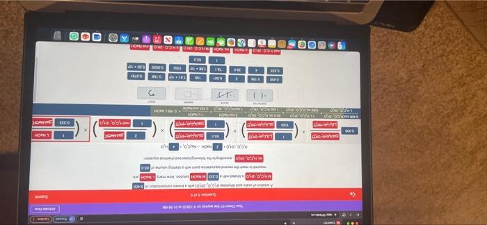 please work stoichiometrically. not sure what i am doing wrong. Janda Aw