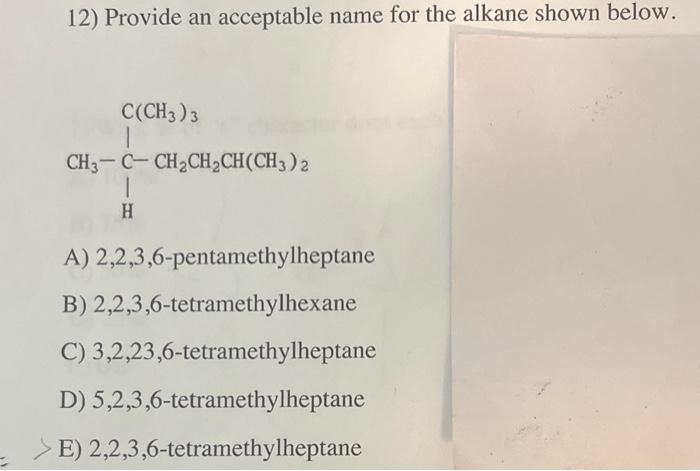 please provide answer with Lewis structure 12) Provide an acceptable name for