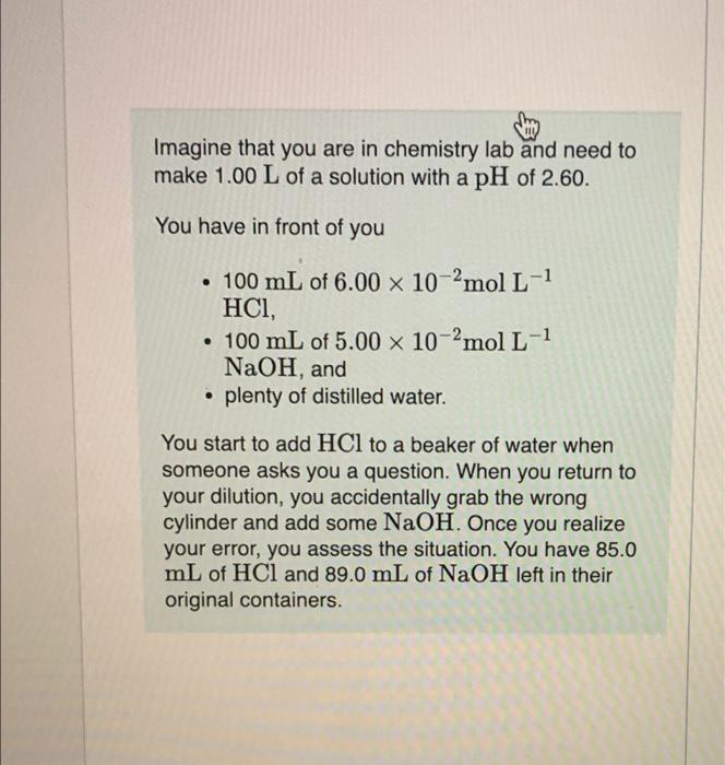 more HCl should you add to achieve the desired pH? Express your